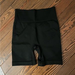 Black workout shorts
